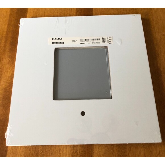 NEW IKEA Malma Mirror White Set of 2 10”X10” 202.328.29 Hanging - Picture 3 of 6